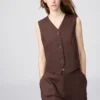 Premium Linen-väst för dam Premium Linen-väst för dam
