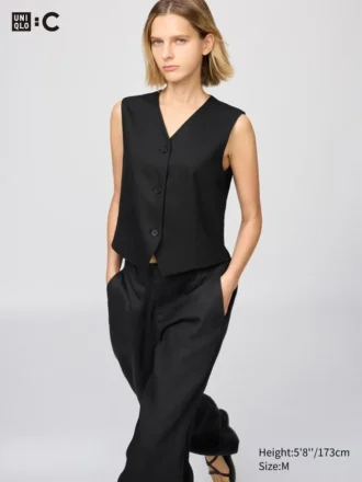 Premium Linen-väst för dam