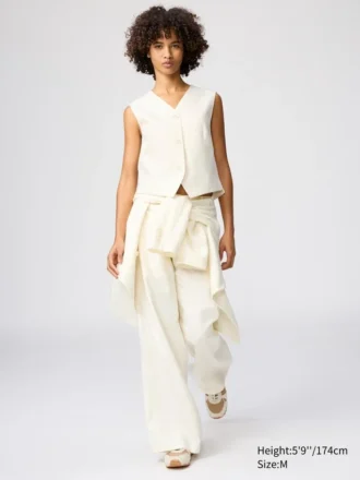 Premium Linen-väst för dam