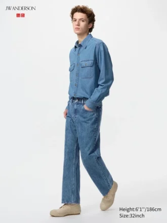 Raka jeans för män
