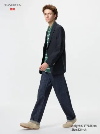 Raka selvedge-Jeans för män Raka selvedge-Jeans för män