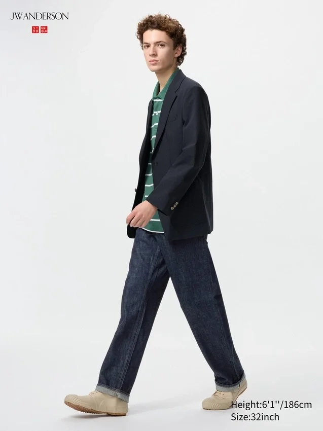 Raka selvedge-Jeans för män Raka selvedge-Jeans för män
