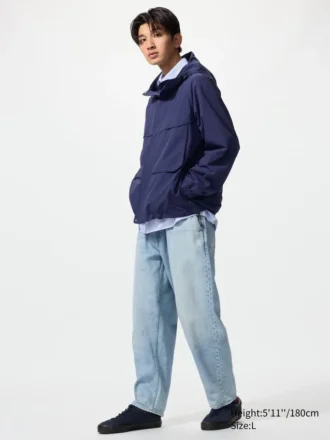 Relaxade ankellånga jeans för herr Relaxade ankellånga jeans för herr