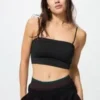 Ribbad bandeau-bh utan bygel för damer Ribbad bandeau-bh utan bygel för damer