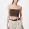 Ribbad bandeau-bh utan bygel för damer Ribbad bandeau-bh utan bygel för damer