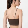 Ribbad bandeau-bh utan bygel för damer Ribbad bandeau-bh utan bygel för damer