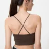 Ribbad bandeau-bh utan bygel för damer Ribbad bandeau-bh utan bygel för damer