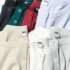 Ribbad Henley-T-shirt för dam Ribbad Henley-T-shirt för dam