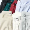 Ribbad Henley-T-shirt för dam