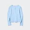 Ribbad Henley-T-shirt för dam Ribbad Henley-T-shirt för dam