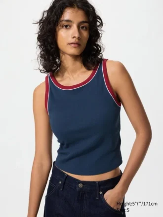 Ribbad kort Bh-top för damer | Ringer