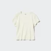 Ribbad mini-T-shirtar för dam Ribbad mini-T-shirtar för dam