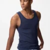 Ribbad tank top för män i Dry Color Ribbad tank top för män i Dry Color