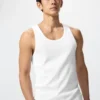 Ribbad tank top för män i Dry Color Ribbad tank top för män i Dry Color