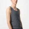 Ribbad tank top för män i Dry Color Ribbad tank top för män i Dry Color