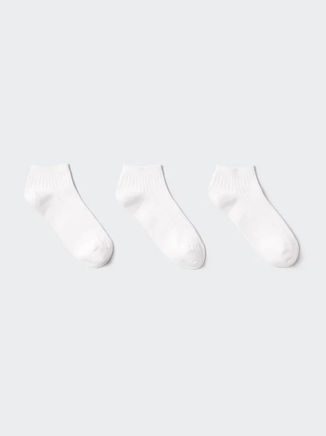 Ribbade korta strumpor för dam | 3 par Ribbade korta strumpor för dam | 3 par