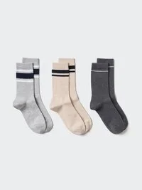 Ribbade strumpor | 3 par | Randiga Ribbade strumpor | 3 par | Randiga