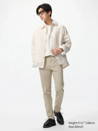 Slim fit-chino byxor för herr
