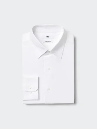 Slim-fit skjorta för män, strykfri | Vanlig krage