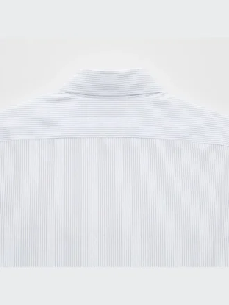 Slim fit-skjorta för män, strykfri | Vanlig krage | Randig