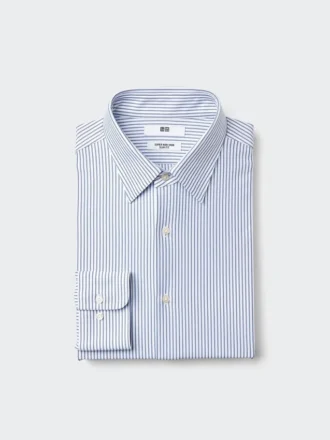 Slim fit-skjorta i super non-iron-jersey för herr | Randig