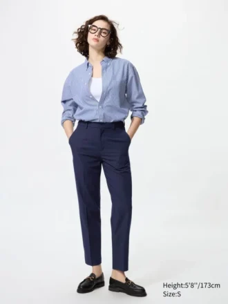 Smart Ankle Pants för dam | 2-vägsstretch | Lång modell