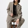 Smart Ankle Pants för dam | Rutiga Smart Ankle Pants för dam | Rutiga
