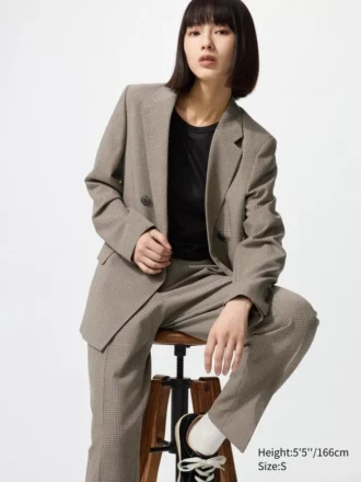 Smart Ankle Pants för dam | Rutiga