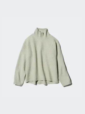 Souffle Yarn-tröja för dam | Hög hals