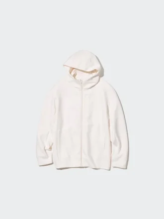 Stretch Dry Sweat långärmad hoodie med hel dragkedja för herr