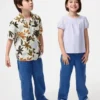 Stretchiga byxor för barn | Denim