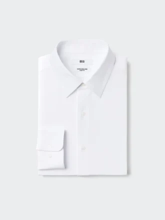 Super Non-Iron Jersey Slim-skjorta för herr | Vanlig krage