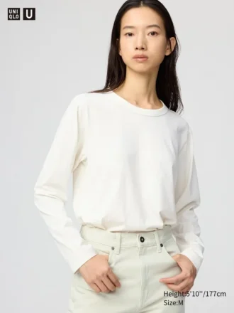 Supima Cotton-t-shirt för dam | Långärmat