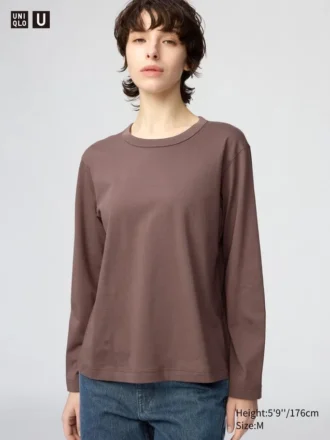 Supima Cotton-t-shirt för dam | Långärmat