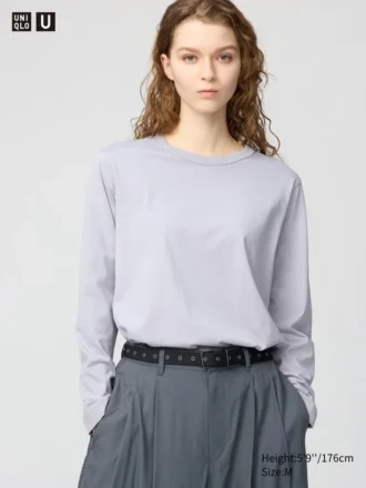 Supima Cotton-t-shirt för dam | Långärmat