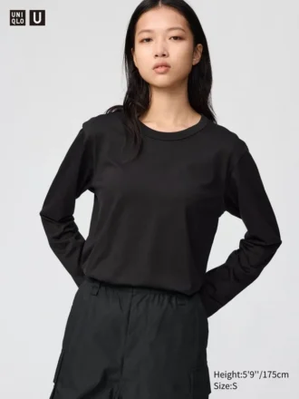 Supima Cotton-t-shirt för dam | Långärmat
