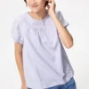 T-shirtar med puffärmar för barn | Broderi T-shirtar med puffärmar för barn | Broderi