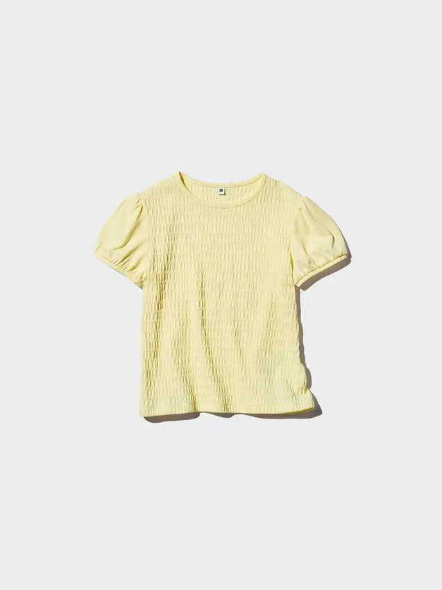 T-shirtar med puffärmar för barn | Shirring T-shirtar med puffärmar för barn | Shirring