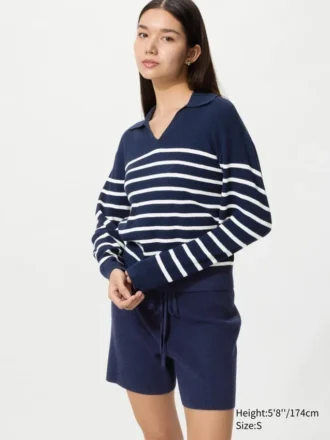 Tvättbara ribbade shorts för dam