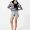 Tvättbara ribbade shorts för dam