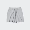 Tvättbara ribbade shorts för dam