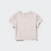 Ultra Stretch AIRism Cropped T-shirt för dam Ultra Stretch AIRism Cropped T-shirt för dam