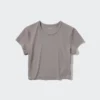 Ultra Stretch AIRism Cropped T-shirt för dam Ultra Stretch AIRism Cropped T-shirt för dam