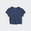 Ultra Stretch AIRism Cropped T-shirt för dam Ultra Stretch AIRism Cropped T-shirt för dam