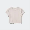 Ultra Stretch AIRism Cropped T-shirt för dam Ultra Stretch AIRism Cropped T-shirt för dam