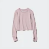Ultra Stretch AIRism Cropped T-shirt för dam | Långärmat Ultra Stretch AIRism Cropped T-shirt för dam | Långärmat