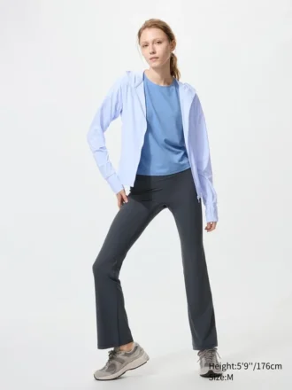 Ultra Stretch AIRism UV-skyddande luvtröja med hel dragkedja för dam Ultra Stretch AIRism UV-skyddande luvtröja med hel dragkedja för dam