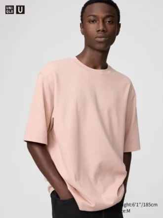 Unisex AIRism bomulls-T-shirt i oversized-modell | Halvlånga ärmar