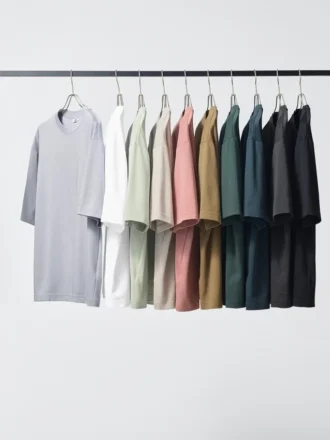 Unisex AIRism bomulls-T-shirt i oversized-modell | Halvlånga ärmar
