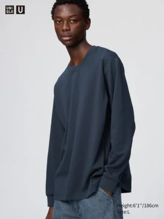 Unisex AIRism bomullst-shirt | Långärmat